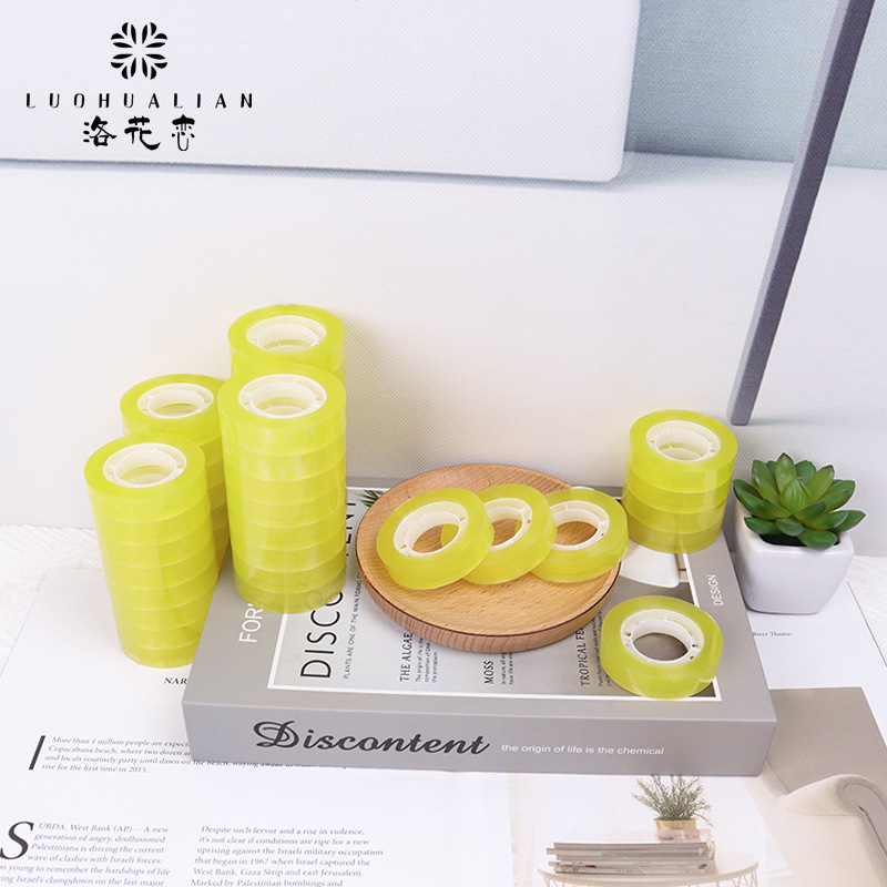 Suministro spot de cinta adhesiva transparente de papelería de oficina material BOPP floral ramo de materiales de embalaje cinta pequeña