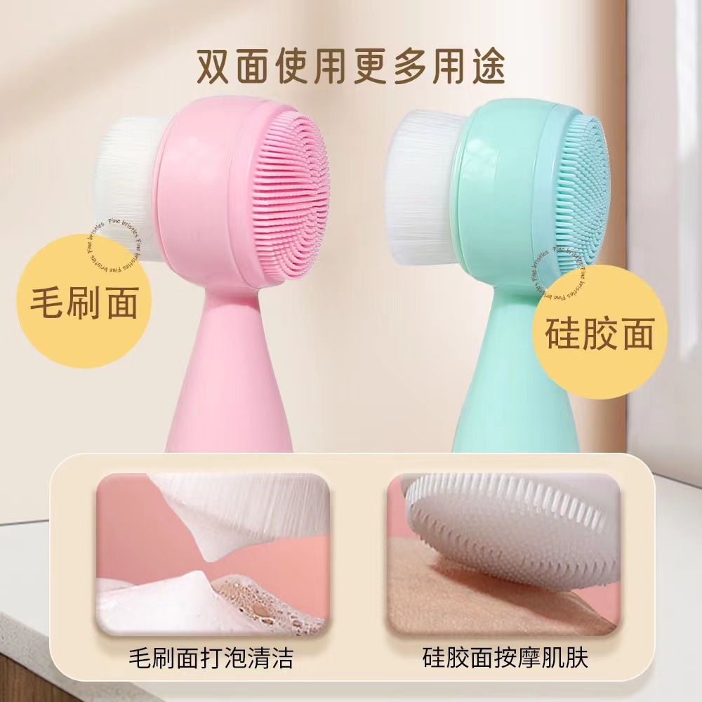 New Cute Cat Claw Soft Hair Facial Wash Brush Deep Cleaning Facial Wash Brush Silicone Soft Hair Manual