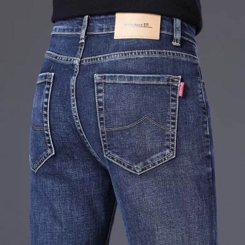 Men's Jeans 2026 New Style Slim Straight Loose Thin Versatile Fashion Korean Version Stretch Casual Long Pants Men's Jeans 2026 New Style Slim Straight Loose Thin Versatile Fashion Korean Version Stretch Casual Long Pants