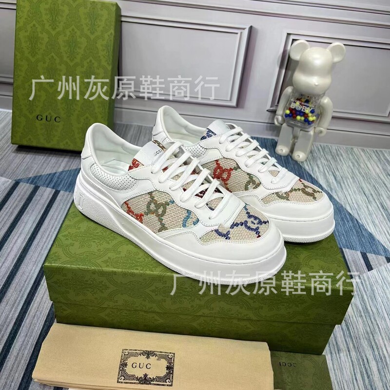 2023 Spring Thick Sole Round Toe White Shoes Classic Presbyopia Vintage Platform Shoes Fashionable All-match Heightened Casual Shoes