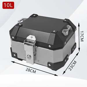 Electric vehicle mini 581013 ultra-thick 15L aluminum alloy tail box for motorcycle, small size