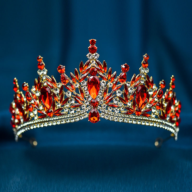 Bride's Crystal Crown Headpiece, Korean-style Wedding And Coming-of-Age Ceremony Princess Hair Accessory, High-end_voghion.com