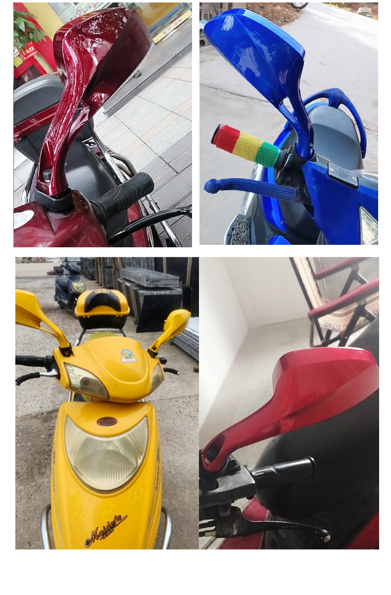 Suitable for Luyuan Lujia Luju Electric Vehicles, Zhongsha Princess Falcon Reflector, Lingying Scooter Rearview Mirror