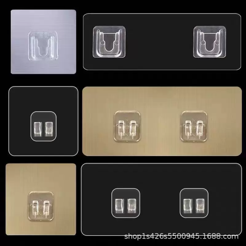 多功能无痕免打孔置物架贴片铁艺牙刷置物架贴片墙上壁挂粘贴强力