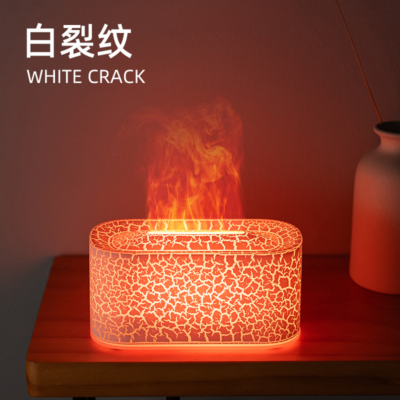 Nuevo transfronterizo colorido flame aromatizador humidificador mayorista creativo de escritorio atmósfera lámpara flame aromatizador