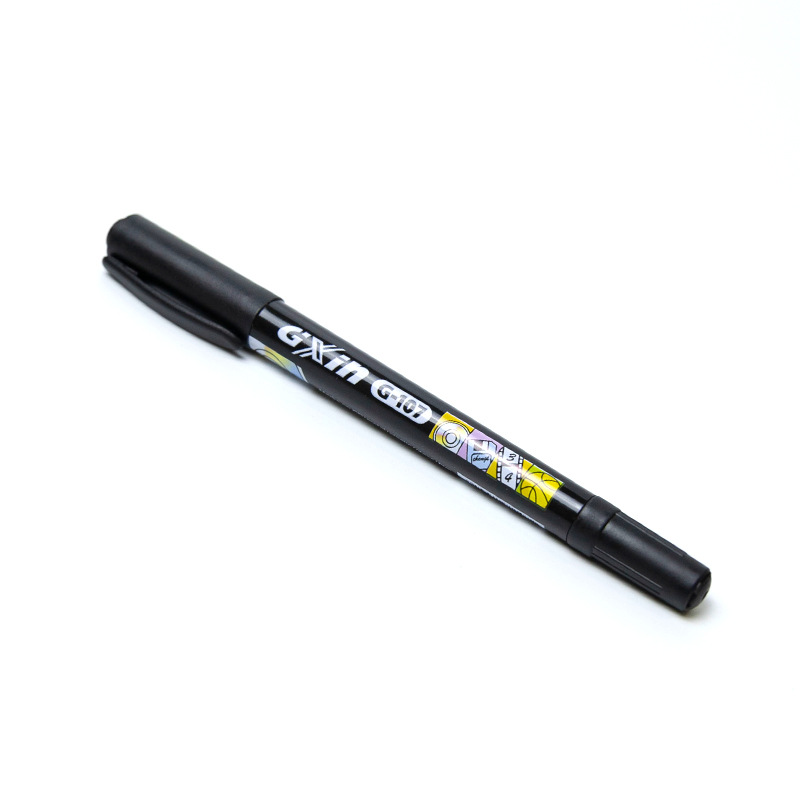 Xiaxing Gxin suministro de doble cabeza pequeña marca de aceite de pluma CD a prueba de agua no desvanecerse línea de gancho pluma especial G107