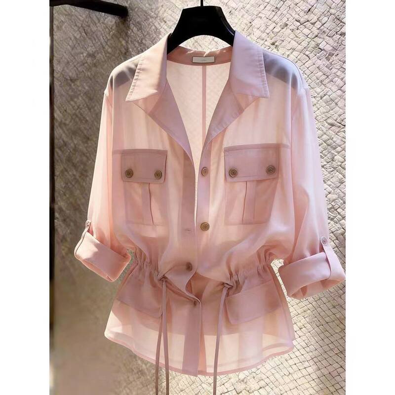 Wholesale Chic and Unique Design Niche Plus Size Women's Shirts 2026 Summer New Tops