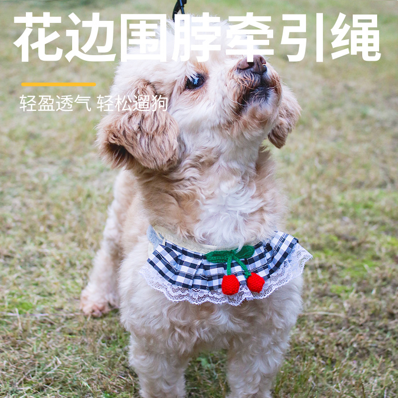 Pet Products Dog Cat Leash Puppy Neck Anti-break Dog Walking Leash Small Dog Cute Chest Strap