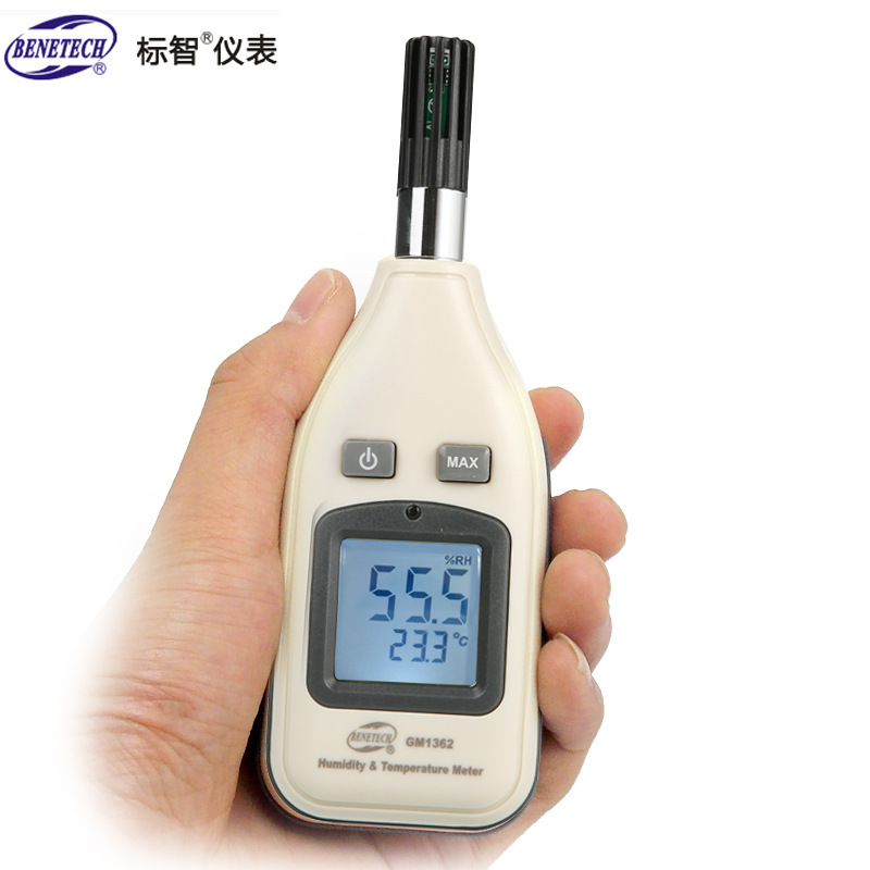 标智BENETECH工业高精度数显温度计数字式温湿度计 湿度计温湿表
