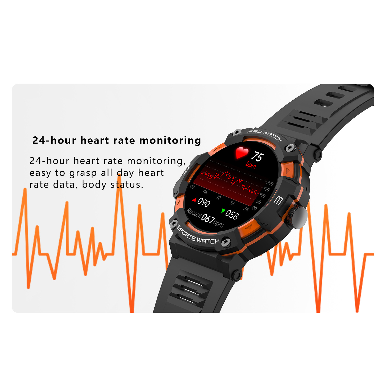 G206 Smartwatch 2,01 Zoll Bluetooth Talk Herzfrequenz Blut_voghion.com