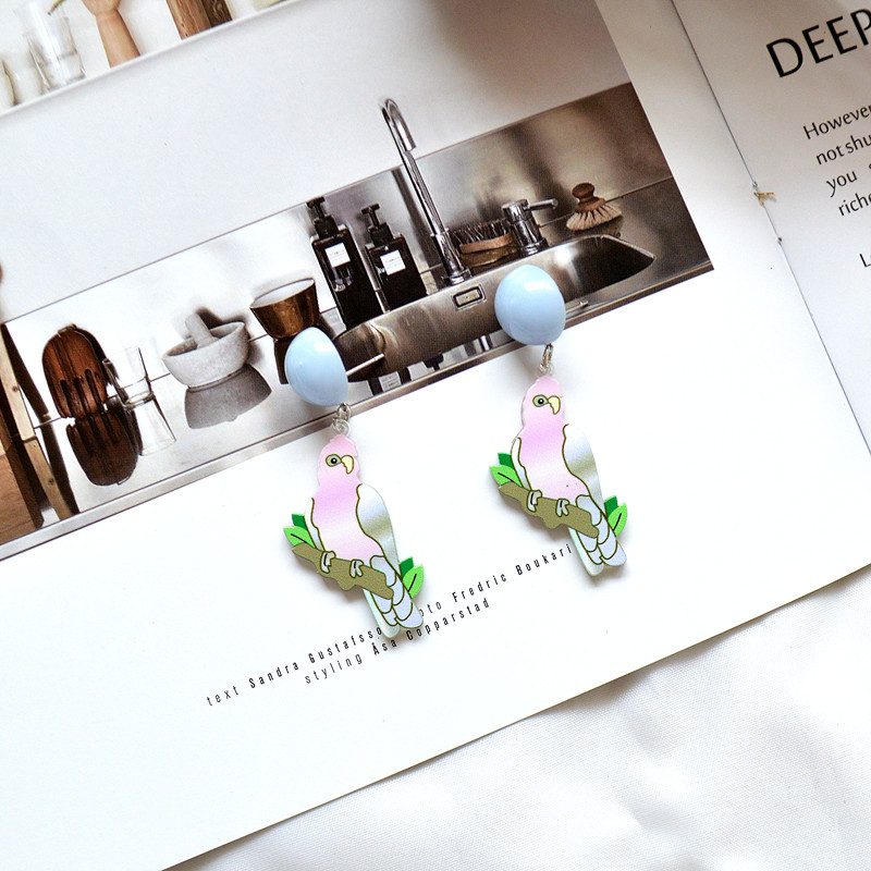 Cute Bird Arylic Earrings display picture 5