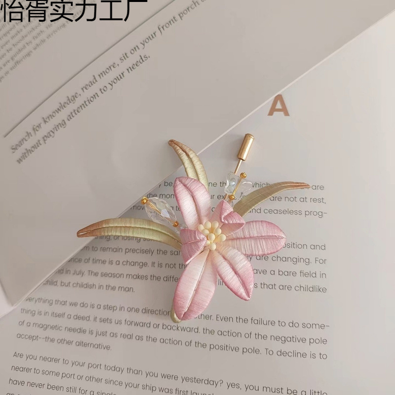 端午節ダンス完成品、小さな蘭の花のブローチ、漢服のヘアアクセサリー、ヘアピン、日常の古代スタイルのアクセサリー、子供用ヘアピン|undefined