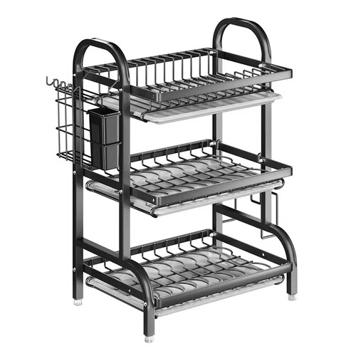 Kitchen storage rack multi-functional plate and bowl stand, household bowl and chopstick draining rack, bowl and plate storage box, bowl cabinet
