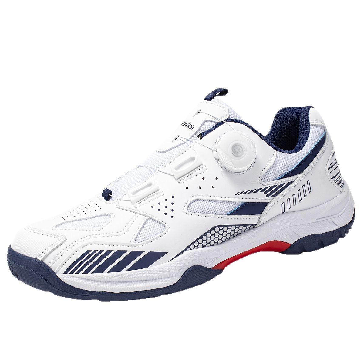 Zapatos de bádminton para parejas, zapatos de entrenamiento antideslizante con base de tendón profesional, zapatos de bádminton de alta calidad de doble botón giratorio