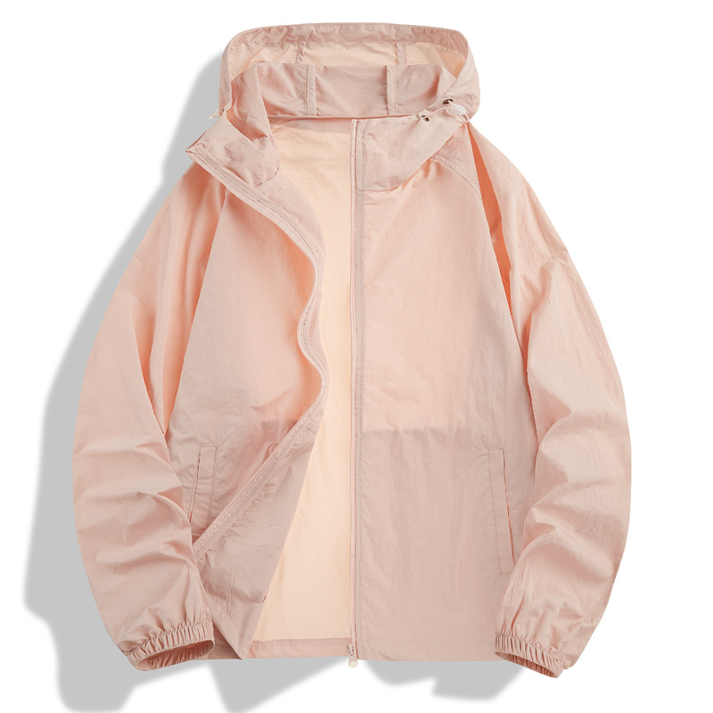 핑크 싱글 자외선 차단 의류