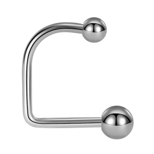 Minimalist Gothic Lip Ring, Western Style, Stainless Steel U-shaped Lip Ring, Horsehoe Rod Lip Clip, Pointed Cone C-Ring, Cross-border Accessory