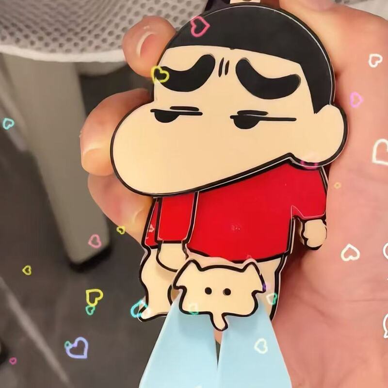 クレヨンしんちゃん 象 プレスファン 面白い学生 ポータブルファン キーホルダー ペンダント 楽しい手回しファン|undefined