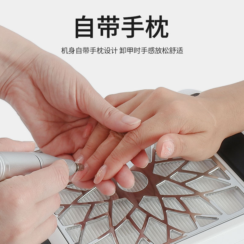 aspirador de manicuras de alta succión japonés turbina de manicuras colector de polvo de bajo ruido de sobremesa de manicuras sin cenizas