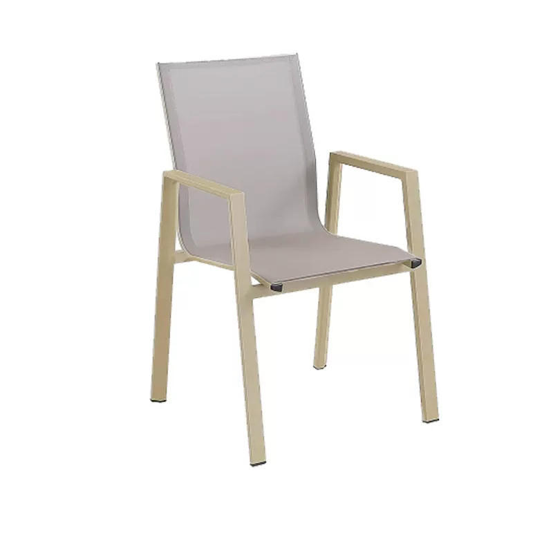 Mesa y silla de malla de ocio moderno terraza de villa al aire libre patio al aire libre balcón combinación de mesa y silla a prueba de agua y protección solar