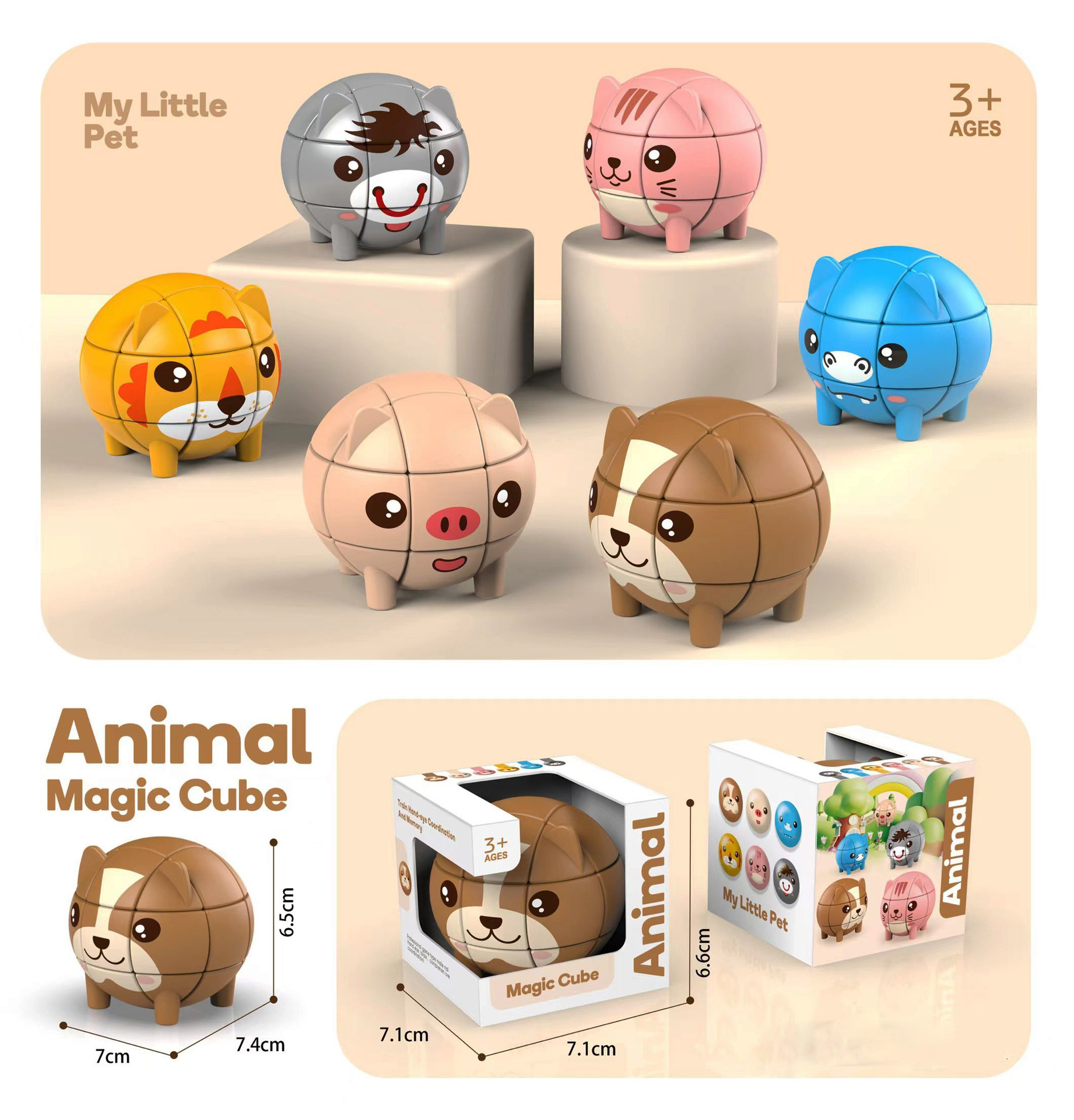 Niños transfronterizos tercer grado puzzle puzzle puzzle dibujos animados padres-hijos interactivo modelo de animal puzzle juego de juguetes al por mayor