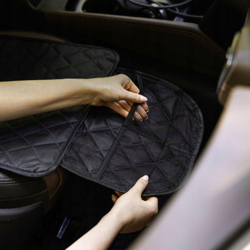Car Seat Back Anti-Kick Pad Set, Waterproof, Easy to Clean, Multifunctional Storage Design, Simple Installation, Car Set