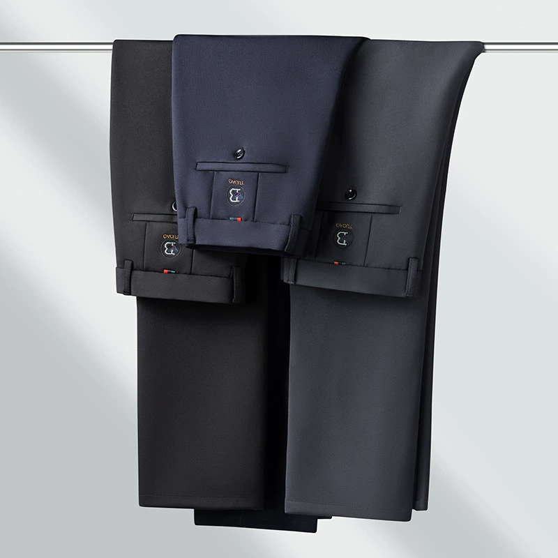 Пол выходные весна и лето прямые повседневные брюки мужские пригородные деловые брюки 2025 новые брюки мужские тонкие