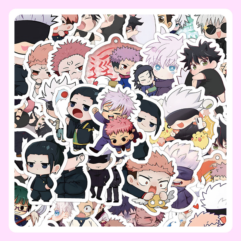 160 pieces of magic back war Q version anime peripheral cartoon journal stickers decorative mobile phone shell notebook stickers wholesale