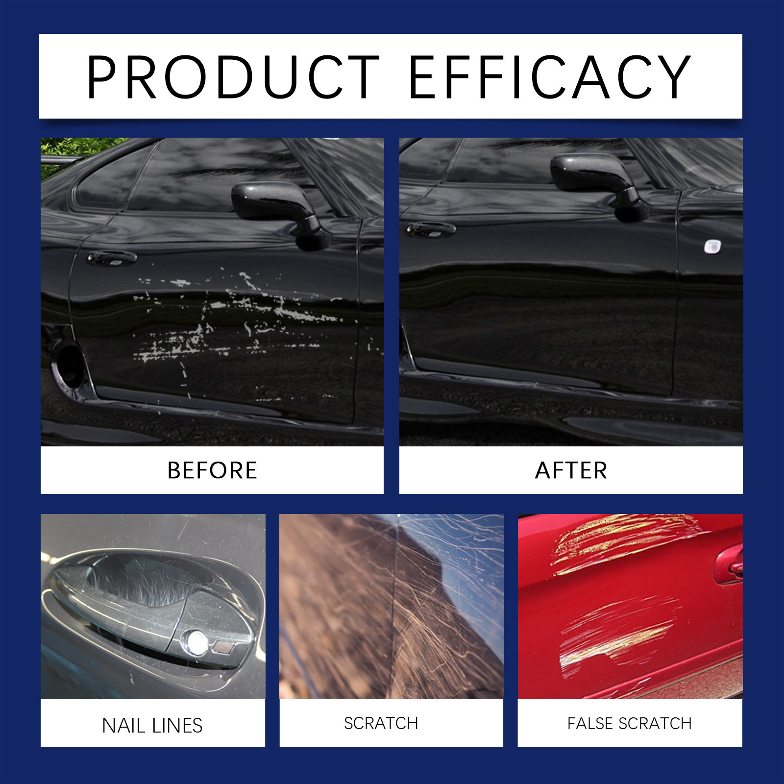 Eelhoe Car Scratch Care Agent, Scratch Removal Abrasive, Paint Car Polishing Wax, Car Mark Scratch Care