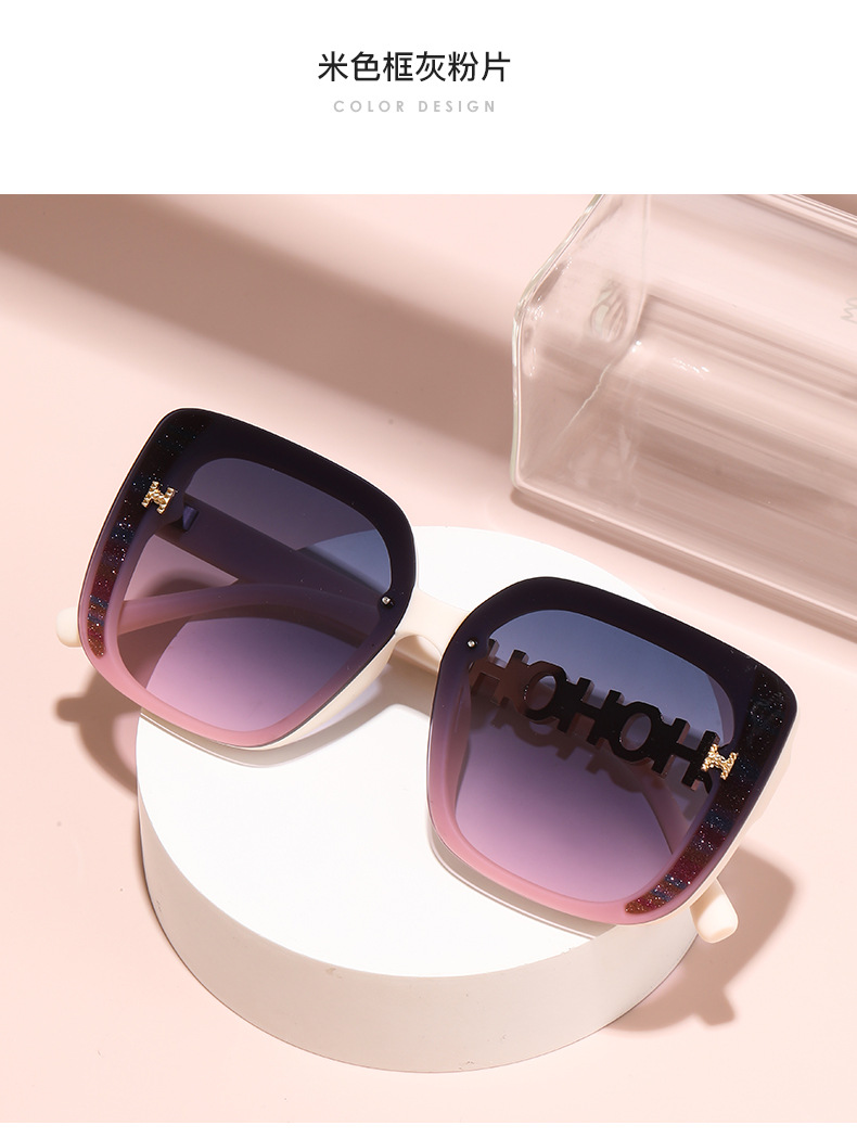 Leichte Luxus-Sonnenbrille mit Polarisierung, modischer großer Rahmen, vielseitige Sonnenbrille, grenzüberschreitende Brille, Anti-UV, hochwertige Sonnenbrille