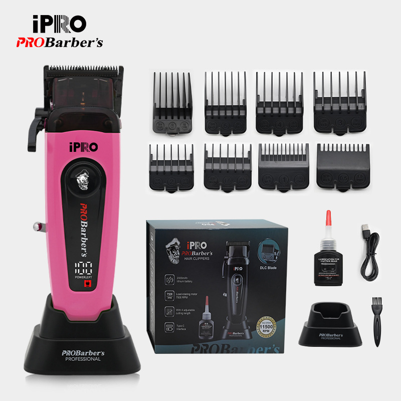 Nuevo cortador de pelo transfronterizo motor sin escobillas cortador de pelo eléctrico tijeras eléctricas especiales de alta velocidad de visualización digital doméstica salón de peluquería image 9