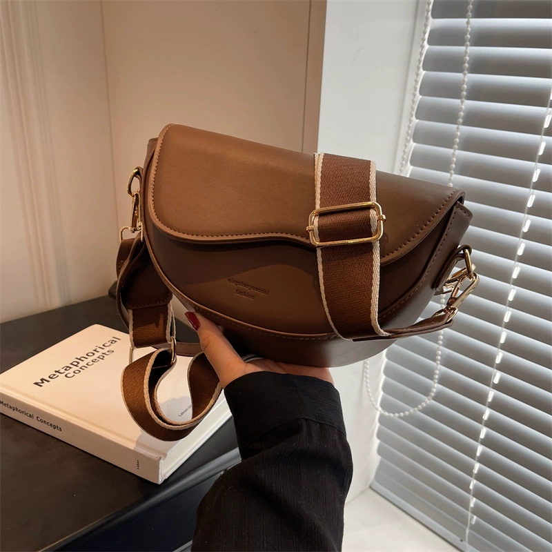 Retro polyurethane one-shoulder bag, shoulder bag, high-end, food bag