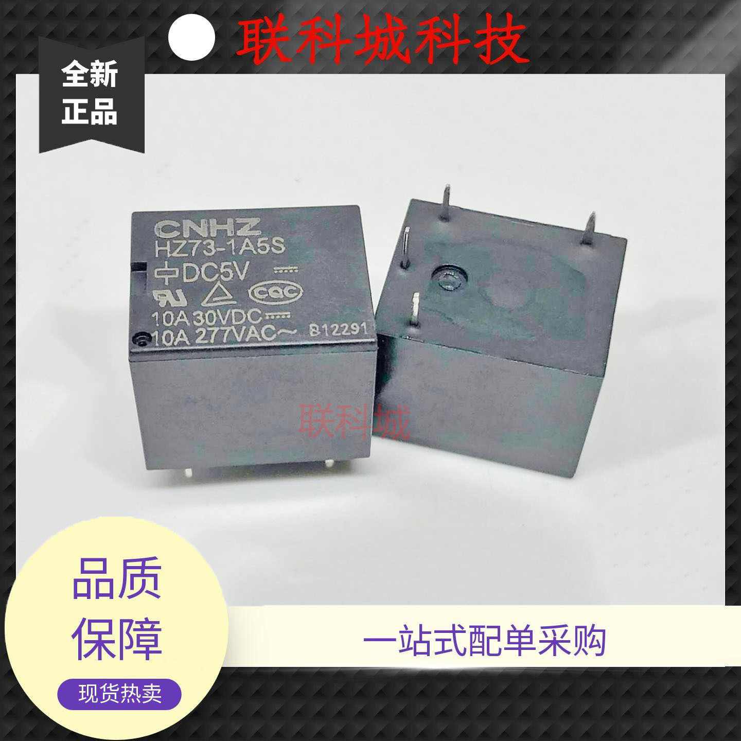 全新原装 4脚 10A 继电器 HZ73-1A5S DC5V T73-1A-5V