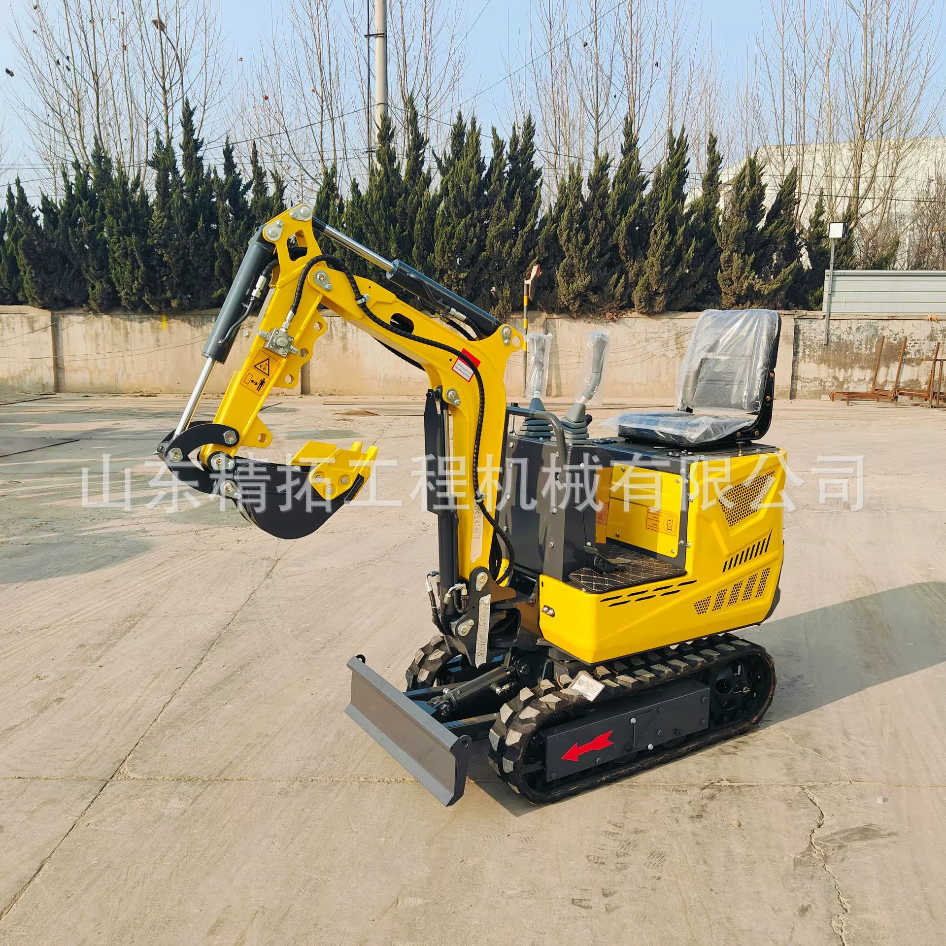 出口小型履带式挖掘带旋耕一体机 农用家用挖沟挖掘机多功能钩机