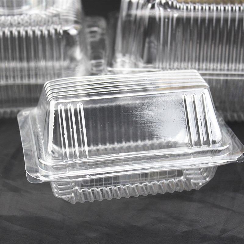 010203一次性塑料西点盒透明吸塑蛋糕盒烘焙猫头盒点心包装食品盒