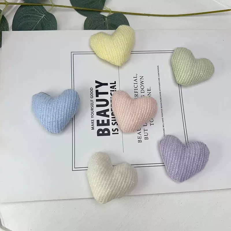 针织带金丝3.8公分爱心 童装辅料 diy配件 服饰配件 封口爱心