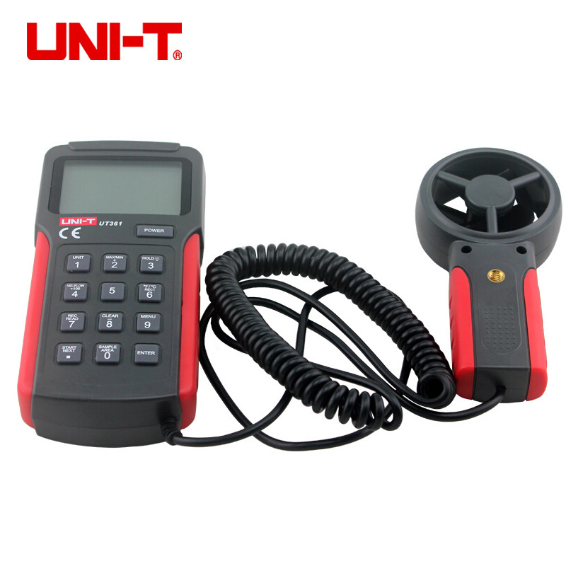优利德UT361/UT362手持风速计USB风速风温风量测试仪分体式风速表