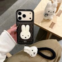 刺绣兔贴片挂件适用苹果17promax/16/15/14/13手机壳12/11/xs/78P