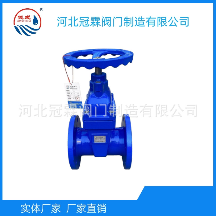 冠霖供应Z45X法兰闸阀  软密封闸阀暗杆弹性座封球墨铸铁法兰闸阀