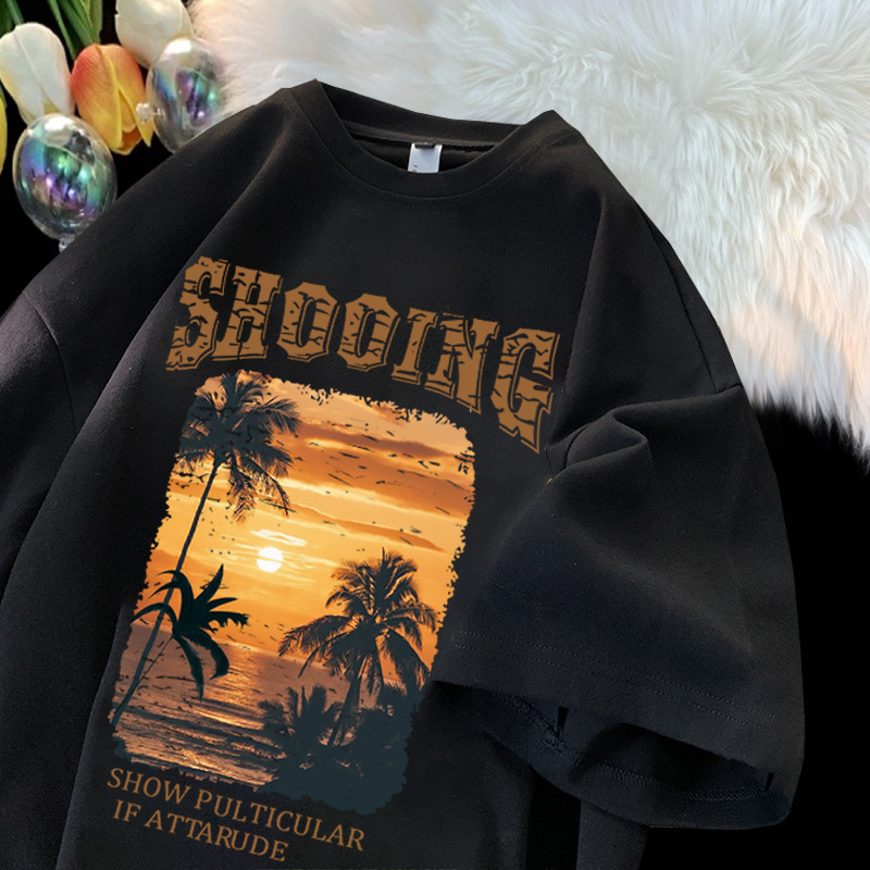Retroer American Style Retro Short-sleeved T-shirt 2022 New Fashion All-match T-shirt Summer Student Plutonic Handsome Half-sleeved T-shirt Retroer American Style Retro Short-sleeved T-shirt 2022 New Fashion All-match T-shirt Summer Student Plutonic Handsome Half-sleeved T-shirt
