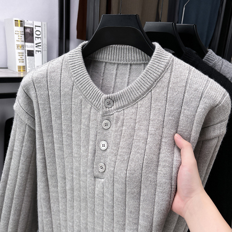 Comercio exterior invierno / otoño jersey de punto de moda americano perezoso hombre moda hombre suéter de punto relajado casual