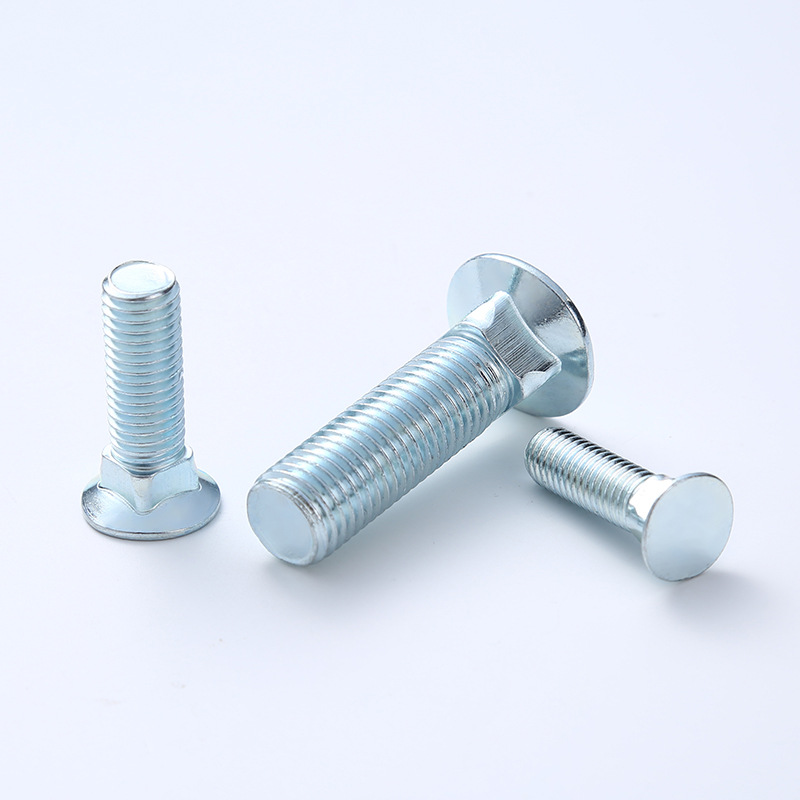 M3-M12 carbon steel galvanized carriage bolt round head square neck bolt high-strength bridge screw 