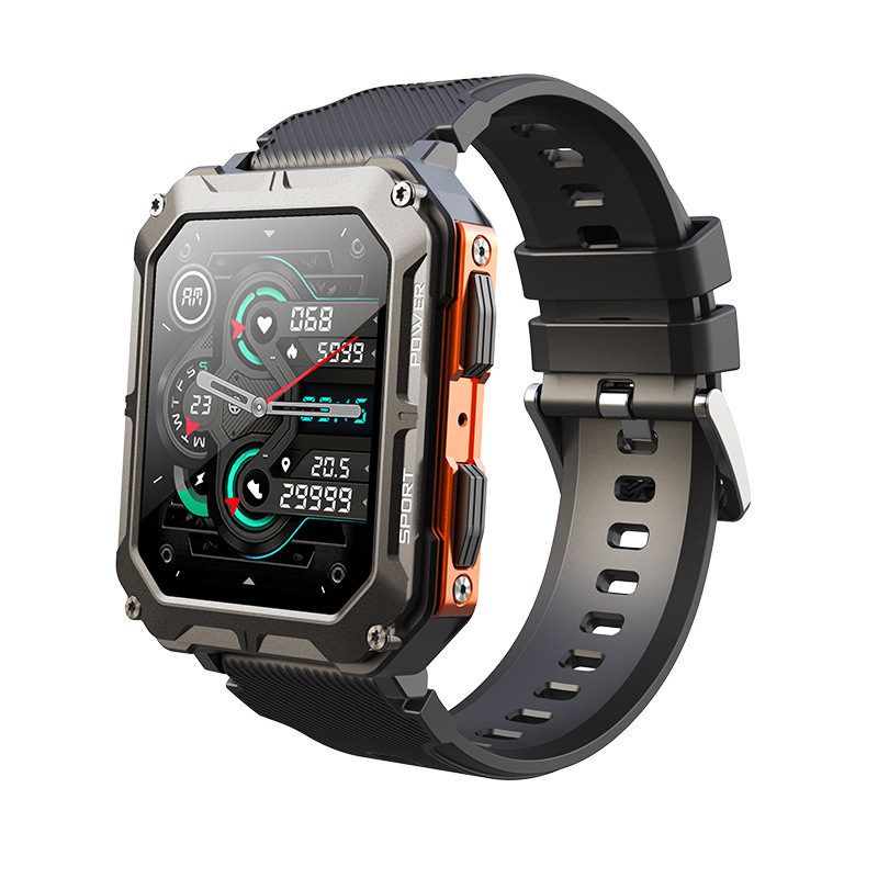 C20pro蓝牙通话智能手表户外三防运动防水计步多运动智能手表