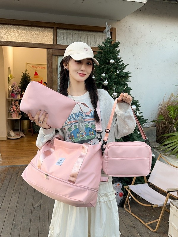 Bolsa de viaje transfronteriza larga y corta mujer espera bolsa de almacenamiento de gran capacidad separación seca y húmeda natación bolsa de acondicionamiento físico bolsa al por mayor