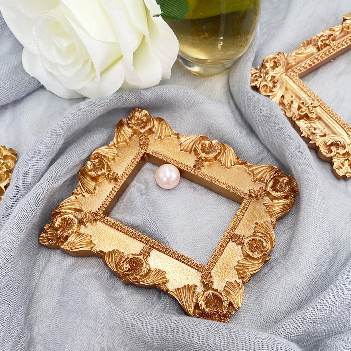 レトロins写真撮影小道具フォトフレームイヤリングネイルアート手置物ヨーロッパ风アクセサリー写真撮影道具背景