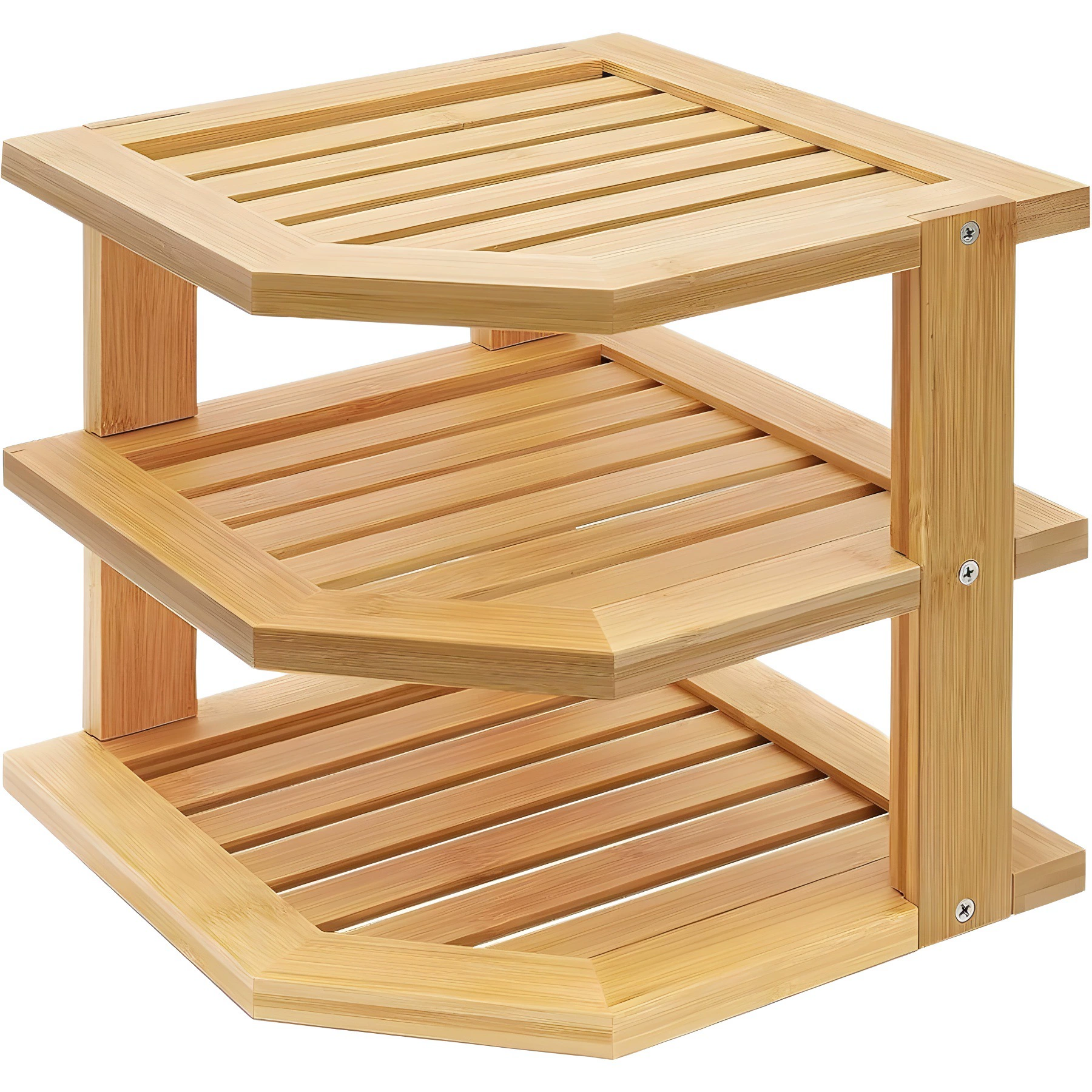 Креативная многоуровневая полка для посуды сушилка для посуды bamboo кухонный уголок три уровня хранения полка для организации хранения