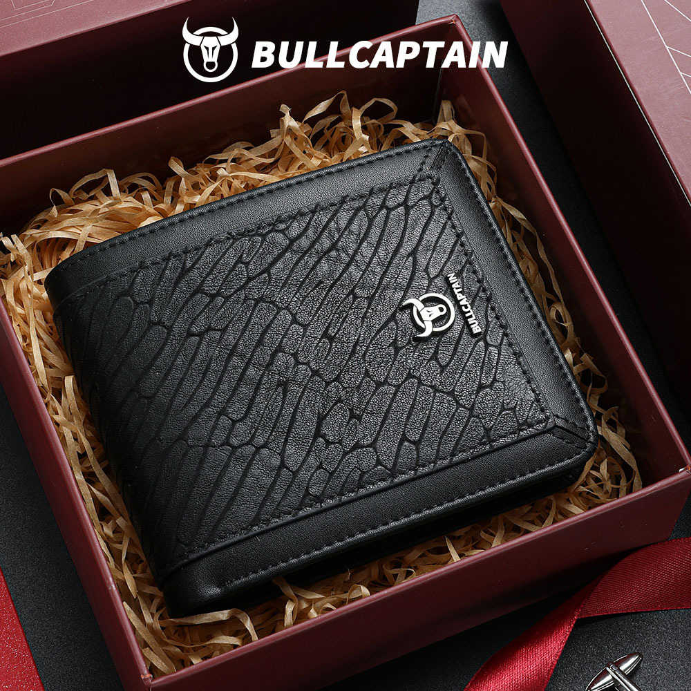Captain Niu's Top Layer Cowhide Wallet Men's Horizontal Genuine Leather Driver's License Multi-Functional Advanced Sense Photo Album Anti-theft Brush Wallet