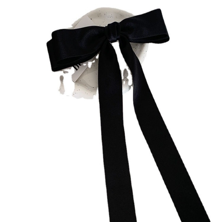 Wang Xinling mismo estilo super largo arco cinta horquilla clip Superior francés chica horquilla Cabeza trasera tocado