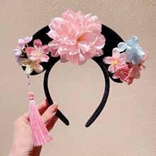 古装格格发箍簪花宫廷风表演头饰甄嬛传贵妃贵人旗头头箍新款发饰