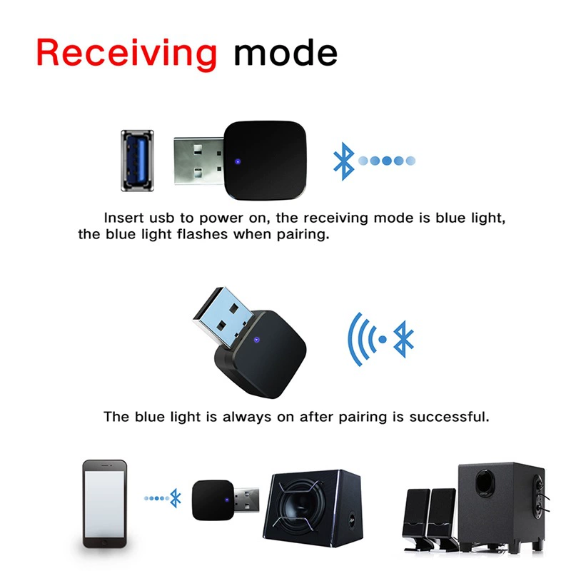 Bluetooth-адаптер Explosion BT5.0 передатчик/приёмник аудио стерео для компьютера TV автомобиля