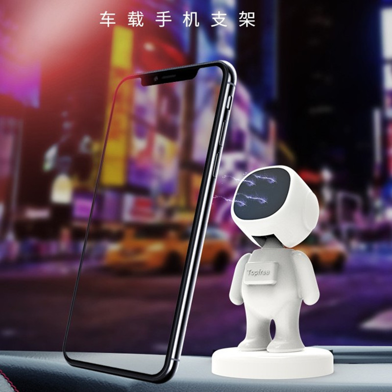 New car mobile phone holder, astronaut car interior ornaments, car magnetic navigation mobile phone holder